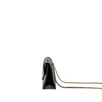 Chanel Small Envelope Flap Bag Chevron Calfskin Black GHW