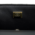CHANEL 22P TOP HANDLE MINI RECTANGULAR FLAP BAG LAMBSKIN BLACK LGHW