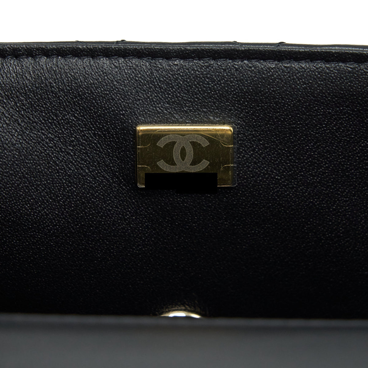 CHANEL 22P TOP HANDLE MINI RECTANGULAR FLAP BAG LAMBSKIN BLACK LGHW