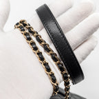 CHANEL MINI COCO HANDLE CAVIAR BLACK LGHW