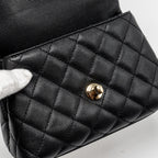 CHANEL MINI COCO HANDLE CAVIAR BLACK LGHW