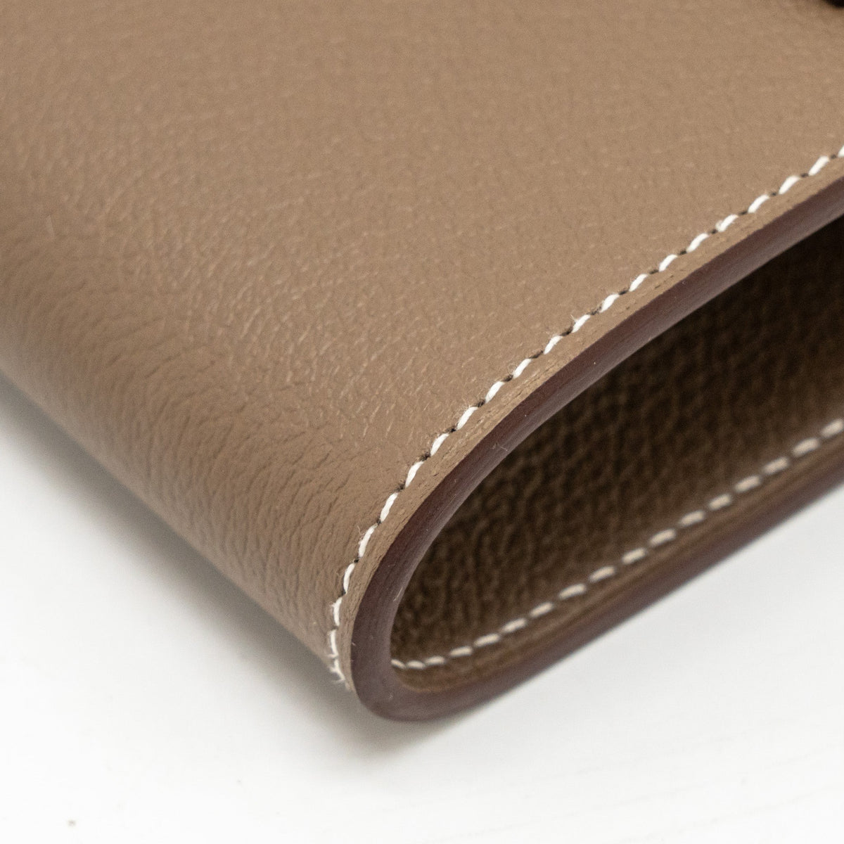 Hermes kelly to go Evercolor Etoupe GHW