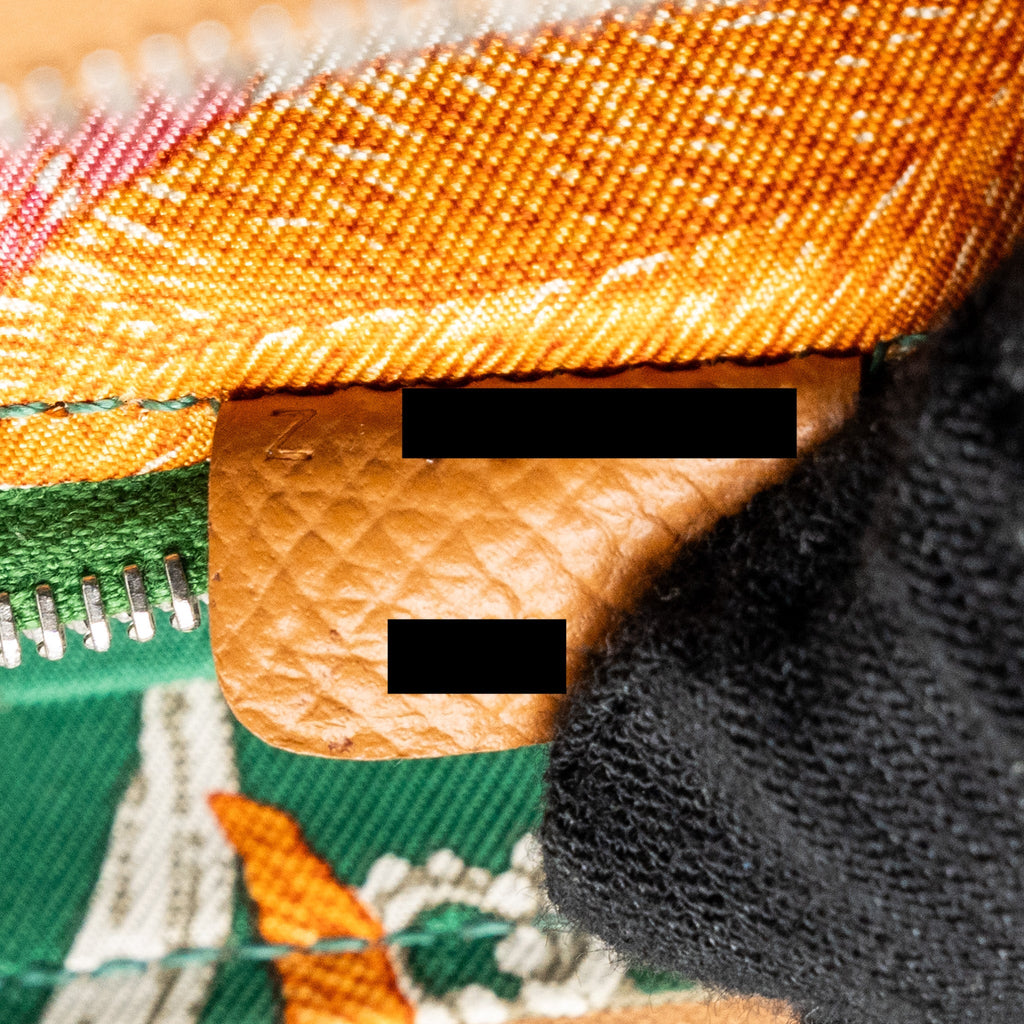 Hermes silk’in compact wallet epsom gold / multicolour SHW