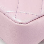 CHANEL 21K MY PERFECT MINI FLAP BAG CAVIAR IRIDESCENT PINK GHW (MICROCHIP)