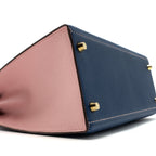 Hermes kelly 28 special order chevre mysore blue sapphire / rose sakura brushed GHW