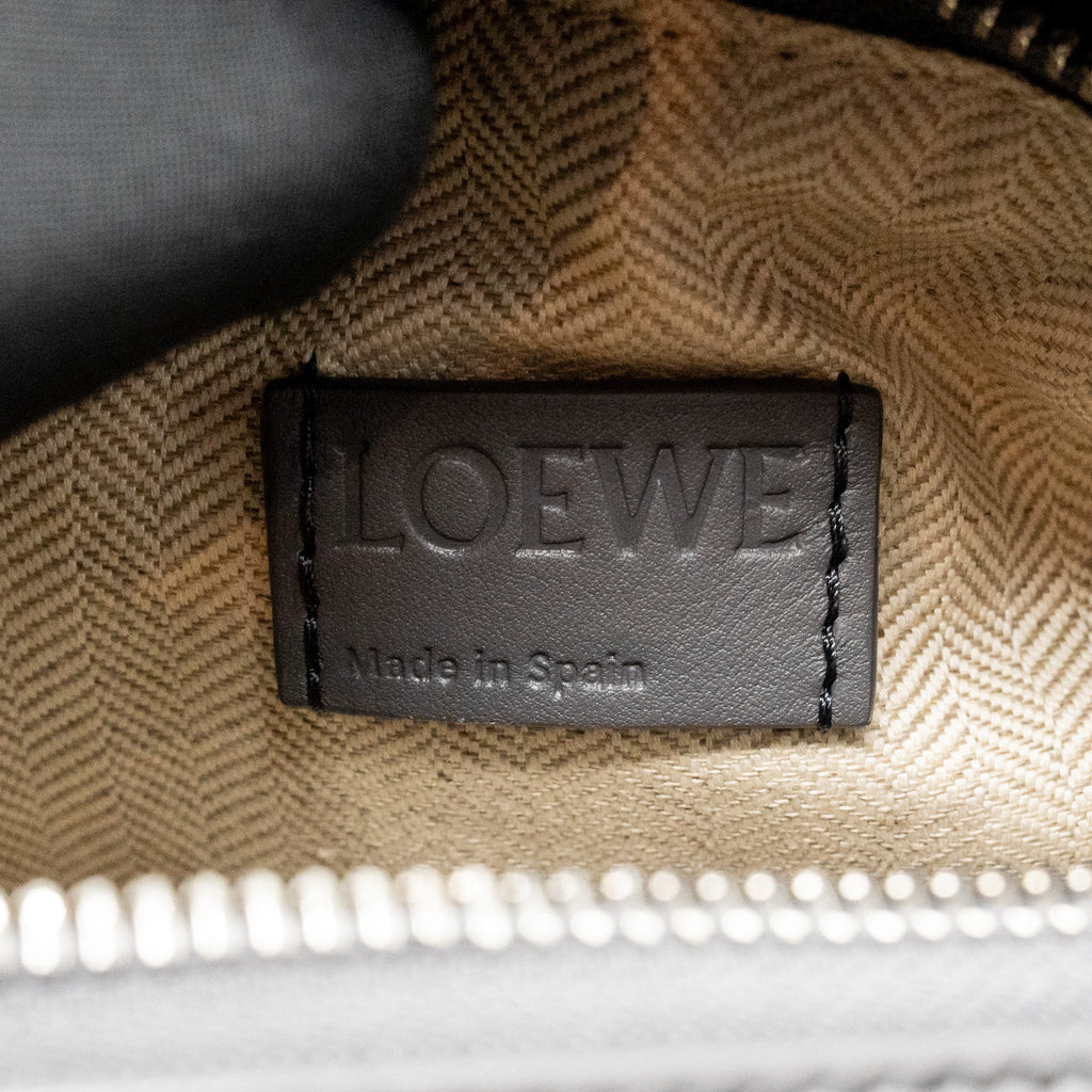 Loewe Small Puzzle Bag Calfskin Dark Grey SHW