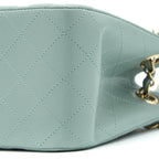 CHANEL 23C MINI BUCKET CAVIAR LIGHT GREY LGHW (MICROCHIP)