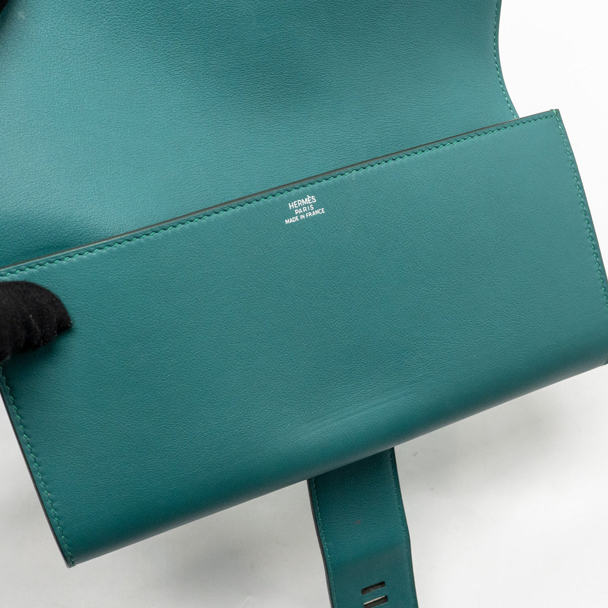 Hermes Pochette Medor 23 swift malachite SHW