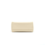 FENDI PEEKABOO MINI HANDLE BAG LAMBSKIN IN CAMELIA/BLACK