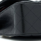 CHANEL SMALL CLASSIC FLAP BAG CAVIAR BLACK GHW (MICROCHIP)