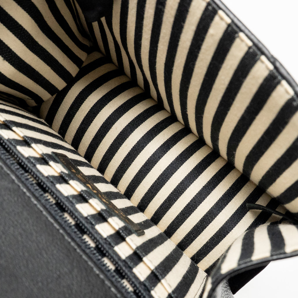 Chanel Small Envelope Flap Bag Chevron Calfskin Black GHW