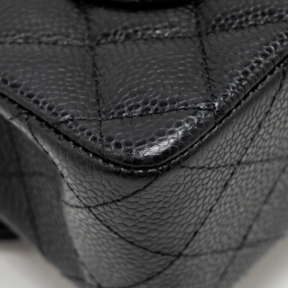 CHANEL SMALL CLASSIC DOUBLE FLAP BAG CAVIAR BLACK GHW (MICROCHIP)
