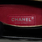 CHANEL CHEVRON GABRIELLE HOBO BAG BLACK WITH GOLD AND SILVER HARDWARE