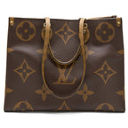 LOUIS VUITTON ON THE GO GM MONOGRAM REVERSE CANVAS GHW