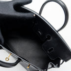 HERMES BIRKIN 25 TADELAKT LEATHER BLACK GHW