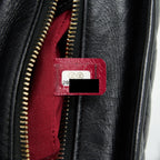 CHANEL CHEVRON GABRIELLE HOBO BAG BLACK WITH GOLD AND SILVER HARDWARE