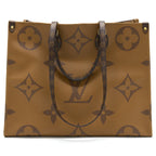 LOUIS VUITTON ON THE GO GM MONOGRAM REVERSE CANVAS GHW
