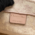 DIOR MEDIUM BOOK TOTE PINK TOILE DE JOUY EMBROIDERY