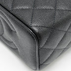 CHANEL COCO LOVE LONG VANITY WITH ADJUSTABLE CHAIN CAVIAR BLACK GHW (MICROCHIP)