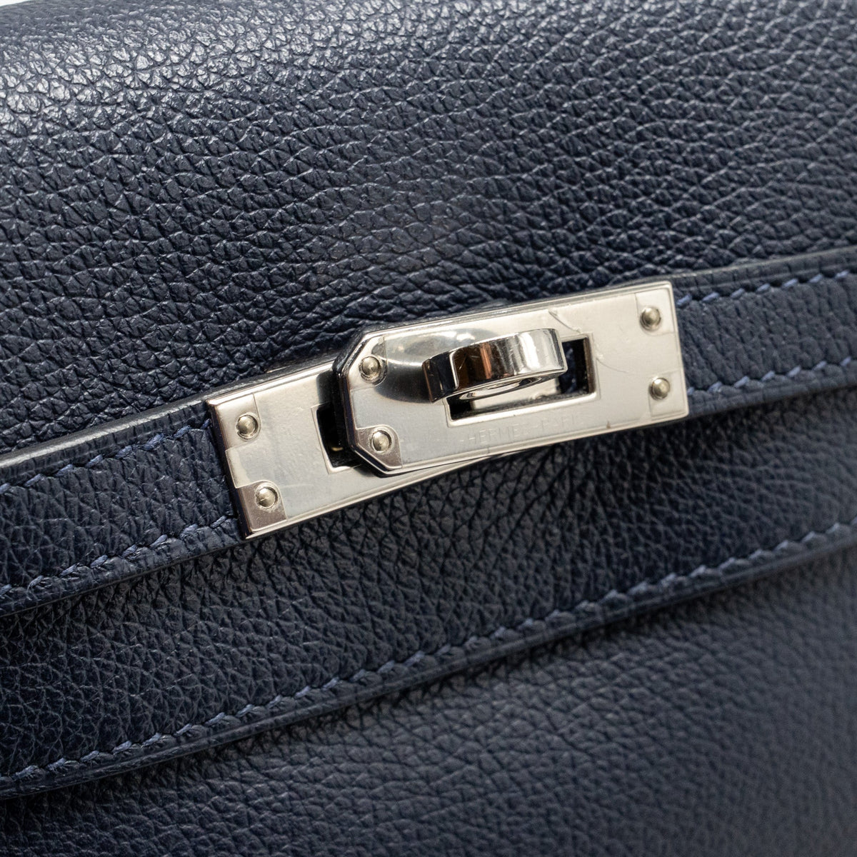 Hermes Kelly Danse Evercolor Blue Nuit SHW