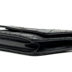 CHANEL 2.55 REISSUE WALLET ON CHAIN CALFSKIN BLACK RUTHENIUM HARDWARE