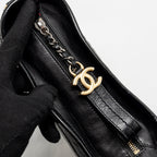 CHANEL SMALL GABRIELLE HOBO BAG AGED CALFSKIN BLACK MULTICOLOUR HARDWARE