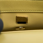 CHANEL EXTRA MINI COCO HANDLE CAVIAR GREEN LGHW (MICROCHIP)