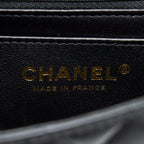 CHANEL TOP HANDLE MINI RECTANGULAR LAMBSKIN BLACK LGHW (MICROCHIP)