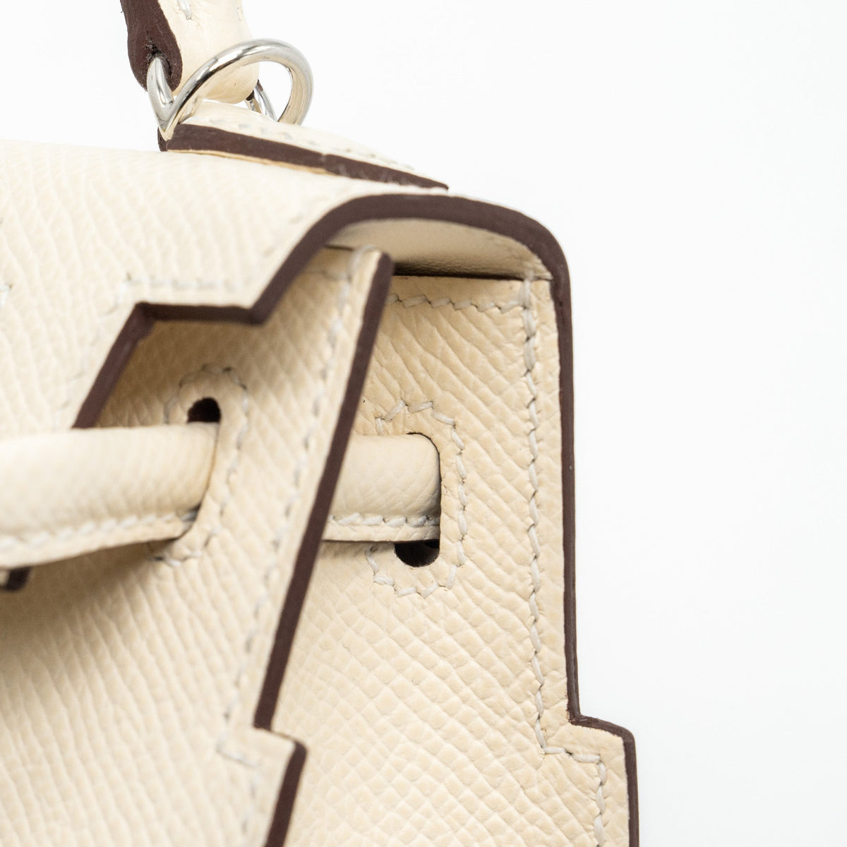 HERMES KELLYDOLE / KELLY DOLE PICTO EPSOM LEATHER NATA/ LIME / MAUVE SYLVESTRE/ CHAI SHW