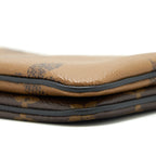 LOUIS VUITTON DOUBLE ZIP POCHETTE MONOGRAM GHW