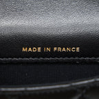 CHANEL 2021 FLAP COIN PURSE WITH CHAIN BLACK GHW
