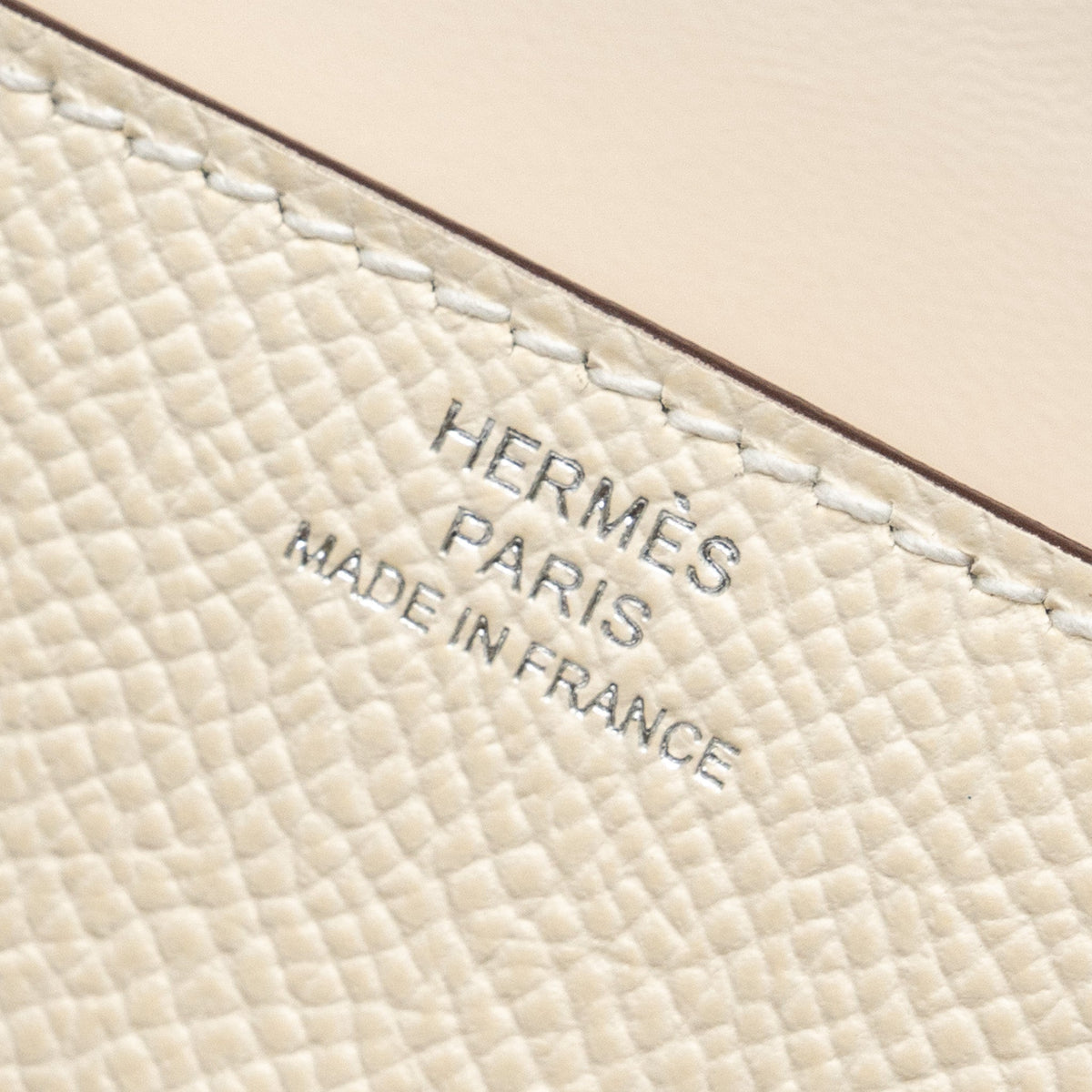 HERMES KELLYDOLE / KELLY DOLE PICTO EPSOM LEATHER NATA/ LIME / MAUVE SYLVESTRE/ CHAI SHW