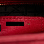 DIOR MEDIUM LADY DIOR LAMBSKIN RED GHW