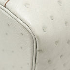 HERMES MICRO PICOTIN 14 LOCK BAG OSTRICH GRIS PERLE SHW