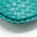 Bottega Veneta Vintage Mini Hobo Bag Lambskin Blue SHW