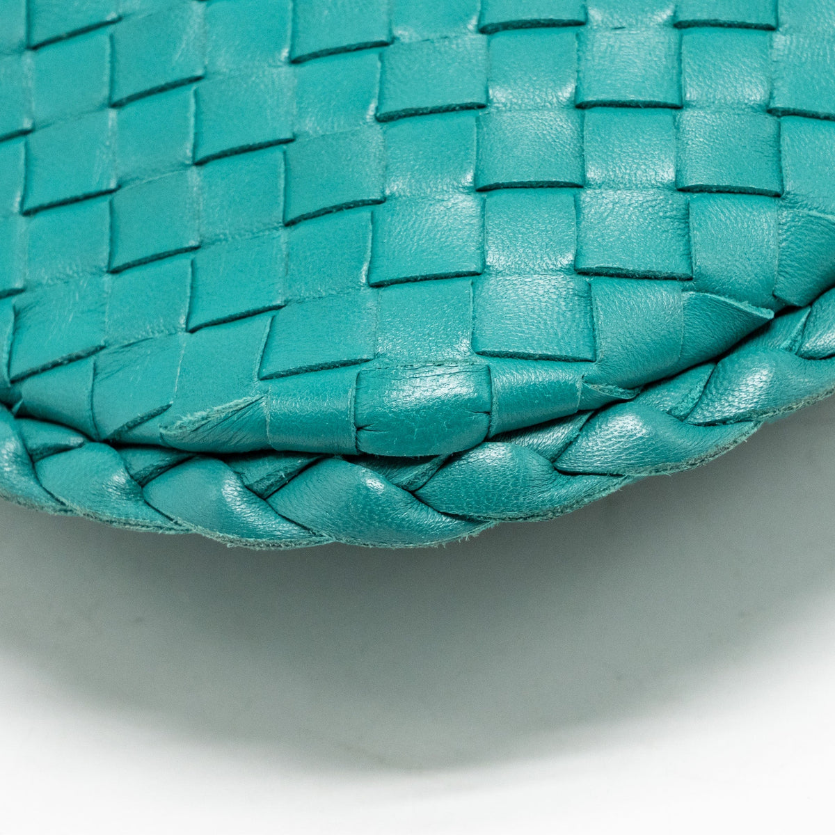 Bottega Veneta Vintage Mini Hobo Bag Lambskin Blue SHW
