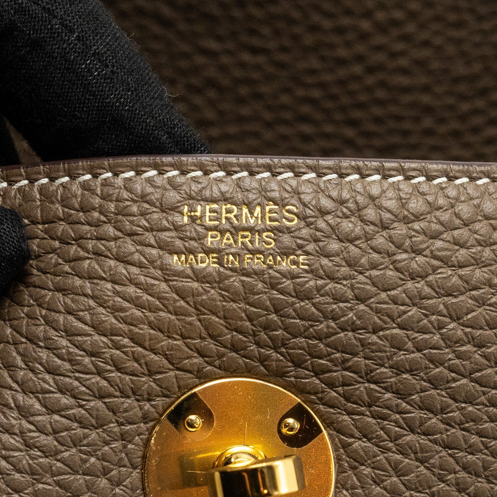 HERMES LINDY 30 CLEMENCE ETOUPE GHW