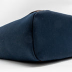 HERMES THE GROOMING BAG CANVAS BLEU NAVY/FEU SHW