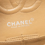 CHANEL SMALL CLASSIC DOUBLE FLAP BAG CAVIAR BEIGE SHW