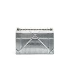DIOR MEDIUM DIORMA METALLIC SILVER WITH SHW