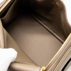 HERMES Lindy 26 Clemence Etoupe GHW