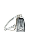 DIOR MEDIUM DIORMA METALLIC SILVER WITH SHW