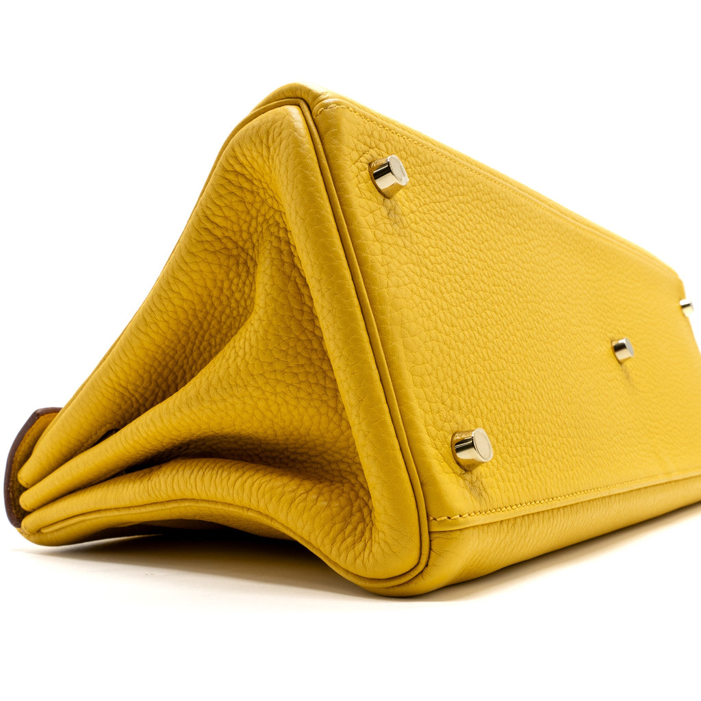 Hermes shoulder kelly clemence 9D Jaune Amber GHW