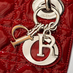 DIOR MINI LADY DIOR PATENT RED SHW