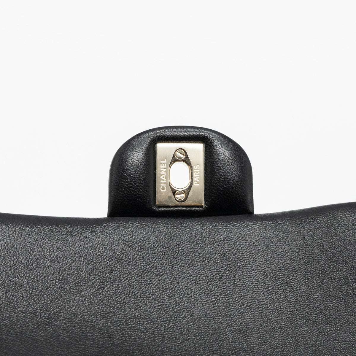 CHANEL TOP HANDLE MINI RECTANGULAR FLAP BAG LAMBSKIN BLACK LGHW(MICROCHIP)