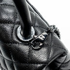 CHANEL SMALL COCO HANDLE CAVIAR SO BLACK / BLACK HARDWARE