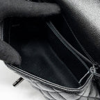 CHANEL SMALL COCO HANDLE CAVIAR SO BLACK / BLACK HARDWARE