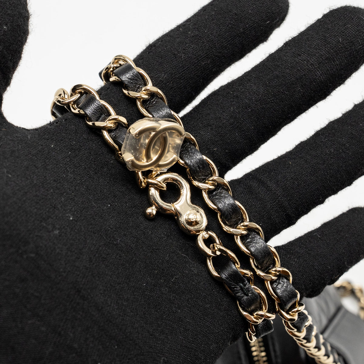 CHANEL 22S HEART BELT BAG LAMBSKIN BLACK LGHW