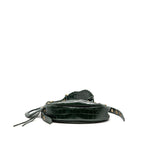 Balenciaga Le cagole XS Shoulder Bag Crocodile Embossed Calfskin Dark Forest Green GHW