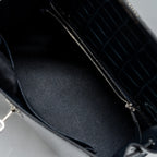 HERMES KELLY 25 SHINY CROCODILE POROUS V0 VERT ROUSSEAU SHW